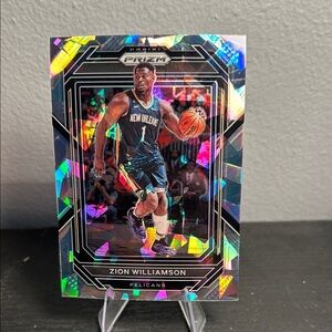Zion Williamson Cracked Ice Prizm